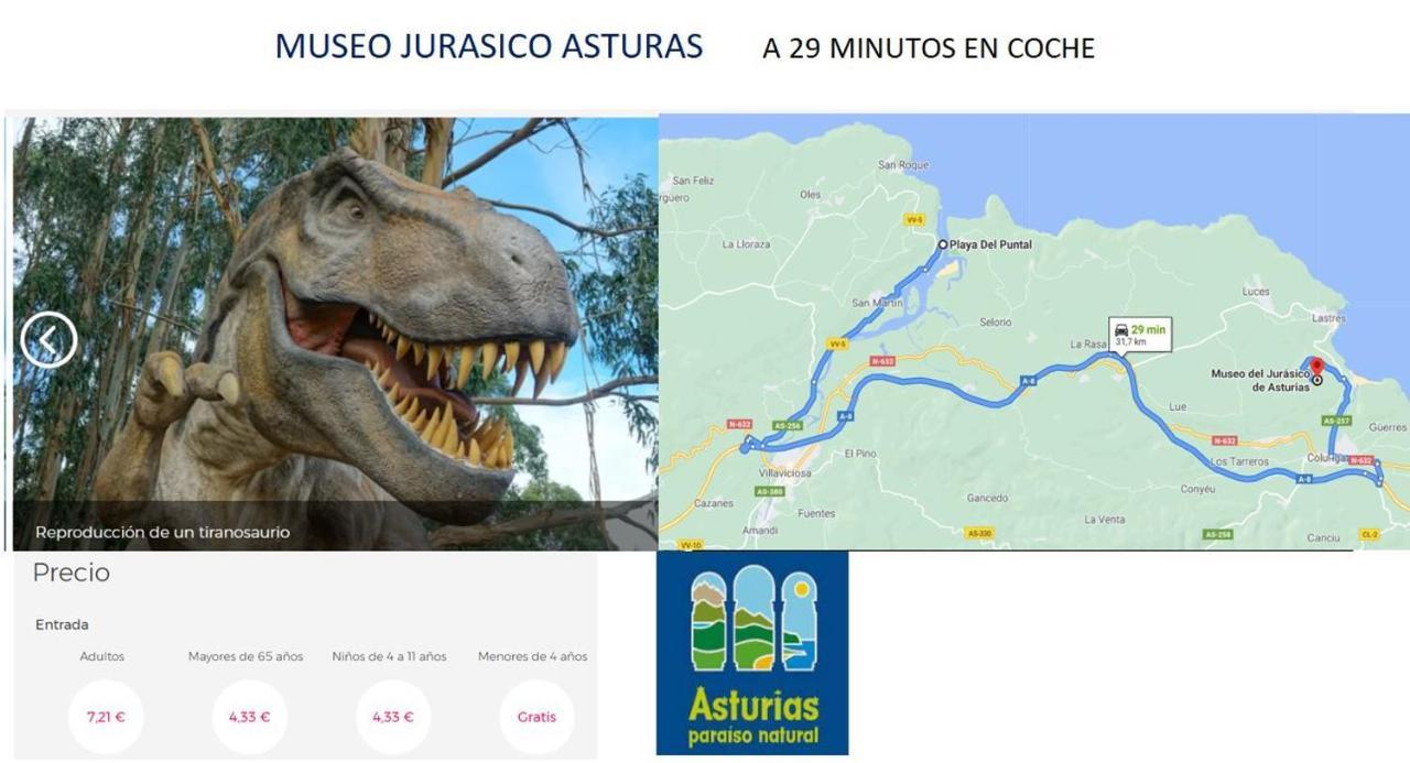 Playa Del Puntal Villaviciosa Asturias Lujo Primera Linea Playa 外观 照片