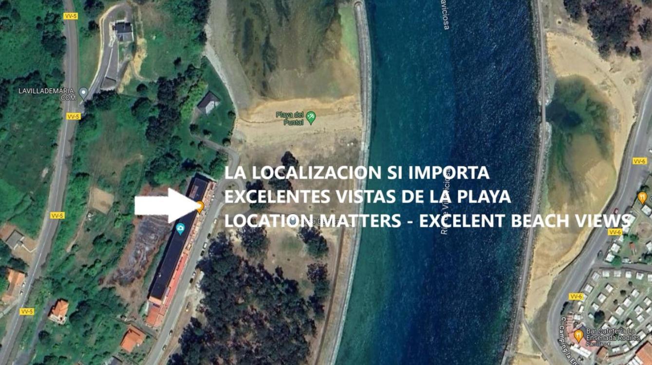 Playa Del Puntal Villaviciosa Asturias Lujo Primera Linea Playa 外观 照片